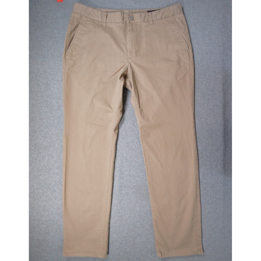 Bonobos Pants Mens 35x32 Beige Chino Slim Fit Stretch Business Work Preppy